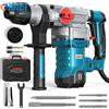 ENEACRO Martello Perforatore, 1500W Martello Demolitore 6J, SDS plus Mandrino, 4 Funzion