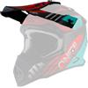 O'NEAL | Ricambio Visiera Casco Motocross | Motocross MX | Visiera di ricambio per il casco 2SRS Spyde 2.0 | Visiera 2SRS Casco Spyde 2.0 | Adulti | Nero Turchese Rosso