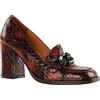 Chie Mihara Xanco38,5, Pompa Donna, Nero Borgogna, 38.5 EU