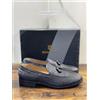 Brimarts Mocassino Uomo Intrecciato Pelle Blu 44