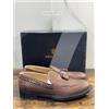 Brimarts Mocassino Uomo Intrecciato Pelle Cuoio 44