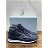 Philippe Model Sneaker Uomo Tropez Hi Top Pelle Blu 45
