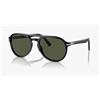 Persol OCCHIALI DA SOLE Uomo PERSOL 3235 S 95/31 Nero Black PO3235S 55 XLarge