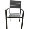 Gardenia POLTRONA OREGON TORTORA STRUTTURA IN ACCIAIO EFFETTO LEGNO 56x55x86h