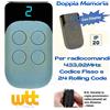 Life Radiocomando telecomando per cancello universale x BFT mitto 2 4 433 MHz 4 tasti