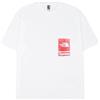 Supreme T-shirt Supreme The North Face con tasca stampa bianca