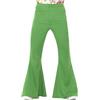SMIFFYS Pantaloni a zampa d'elefante anni '60, da uomo, verdi Halloween
