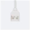 SILVER ELECTRONICS - Connettore intermedio + cavo per striscia LED RGB 230 V 12 mm IP44