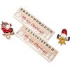 No 2 PC Calendario 'Avvento In Legno per le Vacanze di Natale In Legno T2T88554