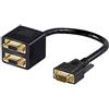 Goobay 93263 VGA per Cavo Adattatore, Dorato, Blu