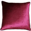 Paoletti Riva Paoletti Luxe Velvet Feather Cuscino Pieno - Cranberry Rosa - Tatto Morbido Velluto Tessuto - Reversibile - Nascosto Zip Di Chiusura - Lavabile In Lavatrice - 100% Poliestere Caso - 55 X 55Cm (22