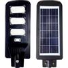 FARO LED LAMPIONE STRADALE LUCE FREDDA ENERGIA SOLARE CON TELECOMANDO 120 WATT