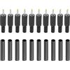 uxcell 2.5x0.7mm CC Maschio Terminali Alimentazione Spina 20 Pacco Fai da Te CC Barile