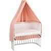 babybay Baldacchino a nido d'ape, per supporto mobile, adatto per tutti i modelli fino a 96 cm di lunghezza, rosa albicocca