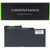 MB distribuzione Batteria Nero 11,1 V 4500 mAh per Hp-Compaq EliteBook 840 G1