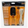 hoteche Pinza crimpatrice a cricchetto per plug connettori telefonici RJ11 RJ12 RJ45