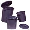 STEFANPLAST spa Bidone immondizia spazzatura Contenitore nero con coperchio 70 Litri