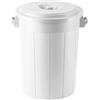 STEFANPLAST spa Bidone Pattumiera Spazzatura con Coperchio Multiuso Bianco 70 Litri
