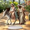 Statua della Natività di Gesù Ornamento acrilico piatto 2D per esterni
