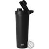 Simple Modern Borraccia Shaker in Acciaio Inossidabile con Pallina | Bicchiere Isolato in Metallo per Mix di Proteine, Frullati e Pre-Workout | Rally | 710ml | Midnight Black