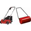 Einhell GC-SA 1231/1 Scarificatore arieggiatore elettrico (230 V, 50 Hz, 1200 W, largh. 31 cm, sacco raccolta 28 lt, 3 regolazioni profondità di lavoro) & GC-GR 57 Rullo compressore