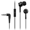Panasonic Auricolari microfono filo Black RP TCM115E K