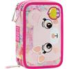 Franco Cosimo Panini Astuccio 3 zip completo Scuola Mofu Mofu Orso - Nuova Collezione 2025/2026