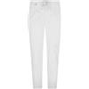 Barbati - Pantalone bianco Gregory in jersey con pence e coulisse per uomo