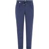 Barbati - Pantalone blu Gregory in jersey con pence e coulisse per uomo