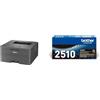 Brother HLL2400DWE Stampante Laser B/N, 30 ppm in BUNDLE con TN2510 Toner originale, fino a 1200 pagine