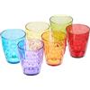 Tognana Gemma, Set 6 Bicchieri cc 320, Vetro, Multicolore