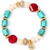 SODINI Bracciale elastico cilindretti e perline Ondina Multicolor 331252