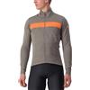 Castelli 4521503-064 RADDOPPIA 3 JKT Giacca Uomo, NICKEL GRAY/RED ORANGE, Taglia XXL