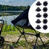 10 pezzi Coperture per le gambe della sedia lunare per sedia da campeggio