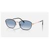 RAY-BAN OCCHIALI DA SOLE RAY BAN RB 3749 9272/3F 55 MEDIUM /LARGE FIT ORO ROSA NERO