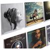 NIUBEE Supporto da parete per dischi in vinile trasparente, confezione da 6, in acrilico, per esporre il tuo LP quotidiano in ufficio a casa