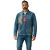 Diesel Giacca Uomo DIESEL L-Clime 54 In Pelle Di Pecora Lavata Blu Con Zip RRP€750