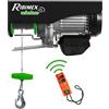 Ribimex Paranco 200/400kg elettrico Ribimex con telecomando professionale con puleggia