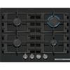 Bosch Serie 4 PNP6B6K40 , Piano cottura a gas, 60 cm, Vetro temperato, Nero