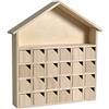 Artemio Calendario Avvento Casa 31,5 x 7 x 34 cm, Legno