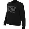Nike Felpa Girocollo con Logo Sportswear Club Fleece da Donna, Black, HJ0979-010, S