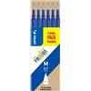 Pilot Ricarica Penne Pilot FriXion Ball e Clicker Confezione 6 Refill Blu Punta M 0.7
