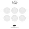 Rosenthal - Tac Gropius - Set 6 Piatti Piano/Frutta/Dessert cm 22 - Rivenditore