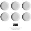 Rosenthal - Mesh Bianco - Set 6 Piatti Piani Frutta Dessert cm 21 - Rivenditore