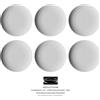 Rosenthal - Mesh Bianco - Set 6 Piatti Piani ø cm 27 - Rivenditore Autorizzato