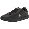 Lacoste Carnaby Evo 741SMA000602H, Mens Sneakers,Half Shoes, Black, 46 EU