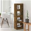 vidaXL Libreria/Divisorio Rovere Fumo 40x30x135 cm