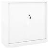 vidaXL Armadio con Ante Scorrevoli Bianco 90x40x90 cm in Acciaio