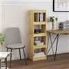 vidaXL Libreria/Divisorio 40x30x135,5 cm in Legno Massello di Pino
