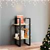 vidaXL Libreria a 2 Ripiani 40x30x70 cm in Legno Massello di Pino